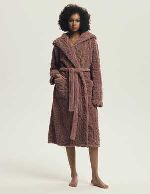 Szlafrok damski Henderson 43592 dark red