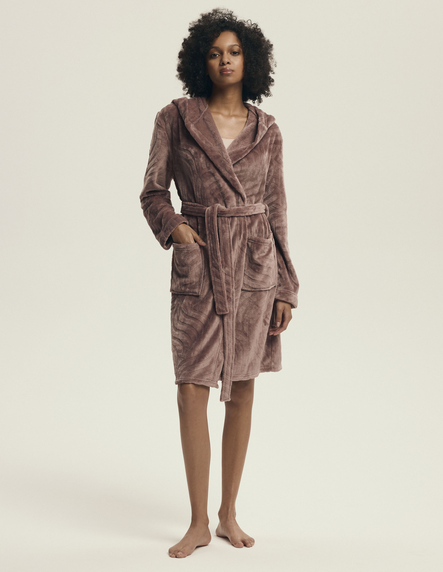 Szlafrok damski Devyn 43602 mahogany