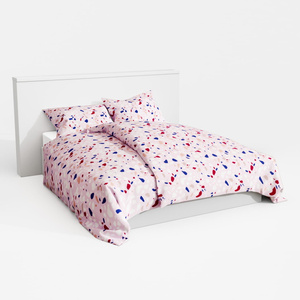 POŚCIEL BAWEŁNA LASTRYKO RÓŻOWA
