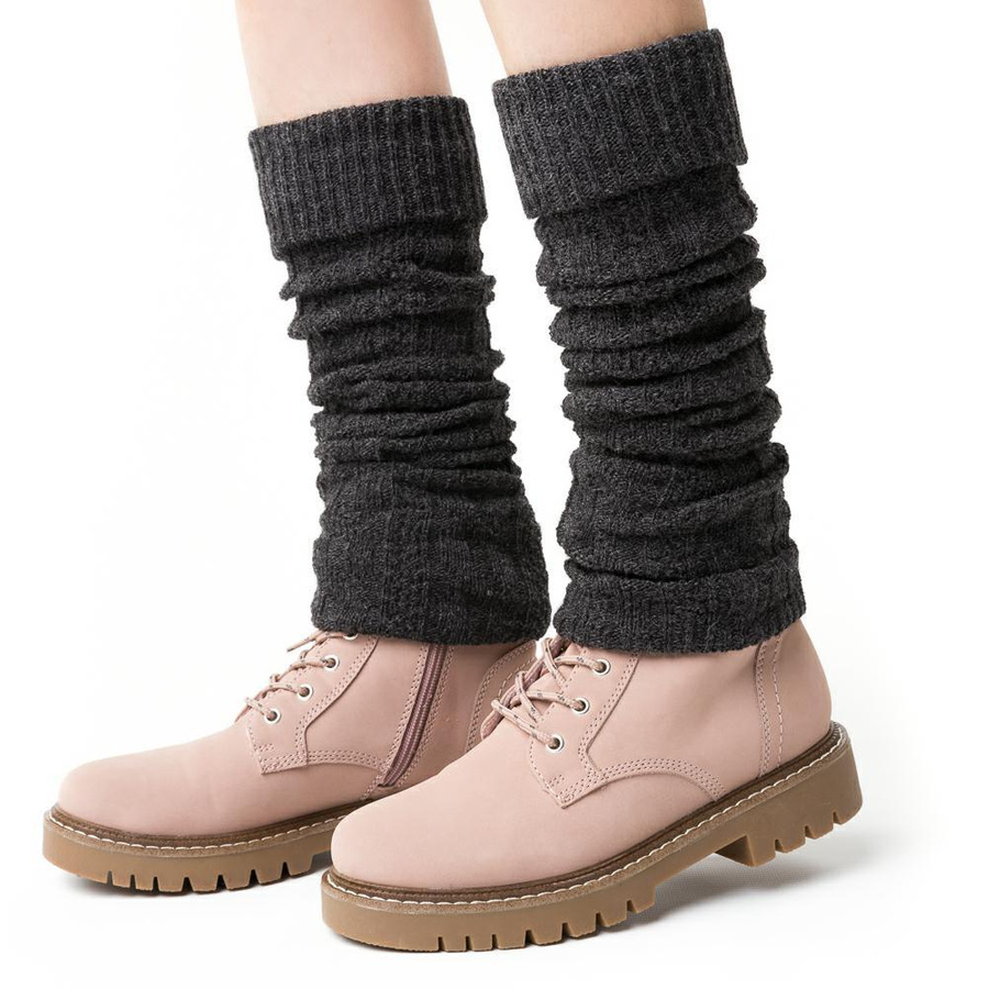 Getry Wełniane Damskie Warkocz Art. 095