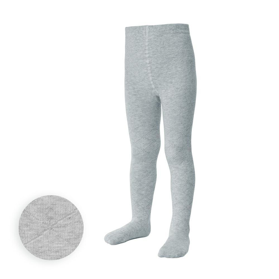 Rajstopki dla dziewczynki z tłoczonym wzorem art. 071 FP367 melanż jasno szare