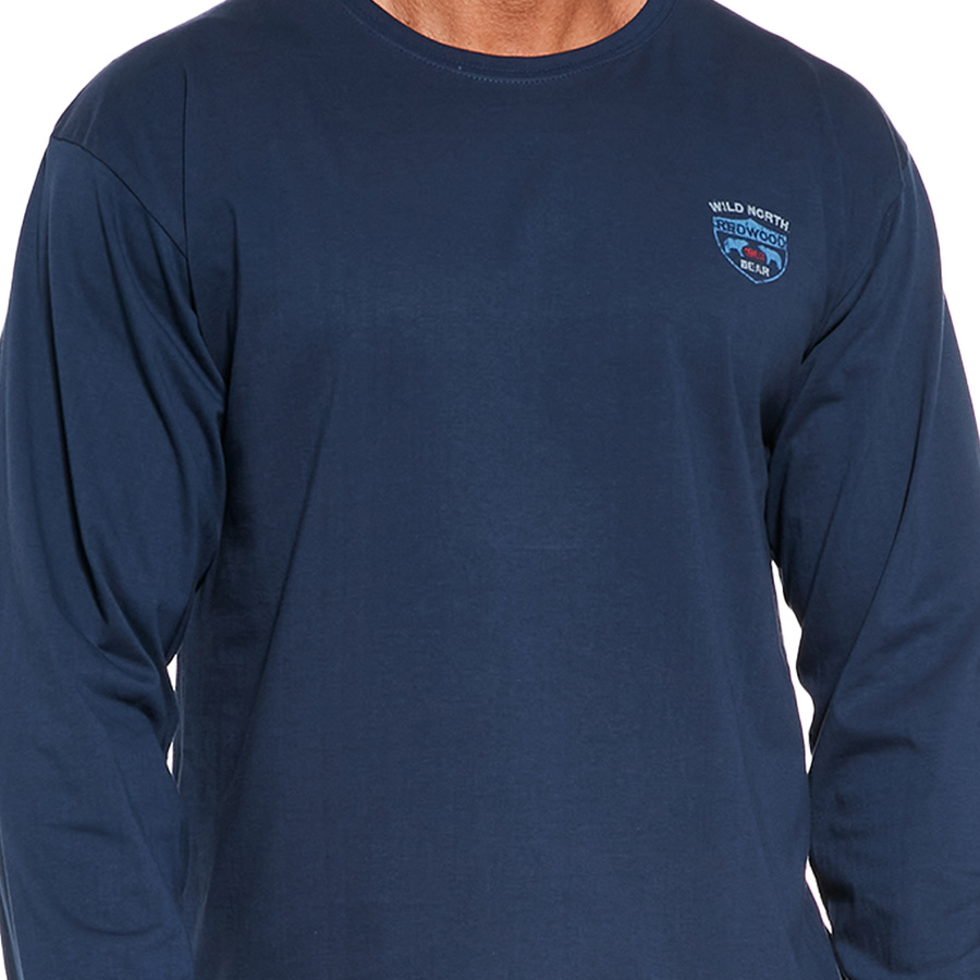 Piżama Męska Długi Rękaw 124