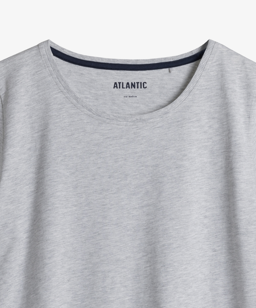 Piżama damska z krótkim rękawem 100% bawełna model NLP-471 Atlantic – komfort snu