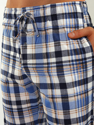 Piżama Męska Długi Rękaw 100% Bawełna