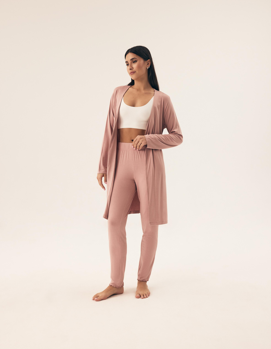 Damski szlafrok Noves 42681 light grey