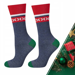 Świąteczne Bawełniane Skarpety Męskie