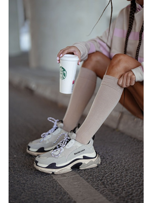 Podkolanówki damskie gładkie 248