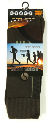 Kolorowe wzmocnione skarpety trekkingowe Trekking Basic Sesto Senso – komfort i ochrona