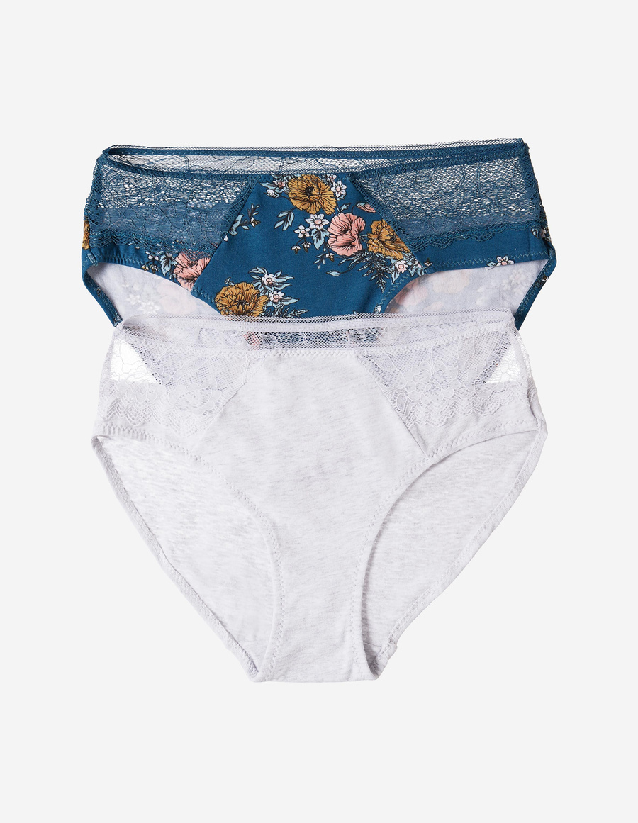 Majtki z wysokim stanem Hally 2-pak