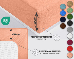 Różowe elastyczne prześcieradło z gumką frotte 100% bawełna Sesto Senso – komfortowy sen