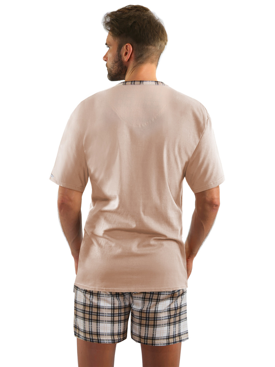 Elegancka piżama męska krótka 100% bawełna Model 2576/53 Sesto Senso – komfortowy sen