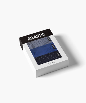 Granatowe klasyczne slipy męskie 100% bawełna Atlantic – komfort i naturalność.