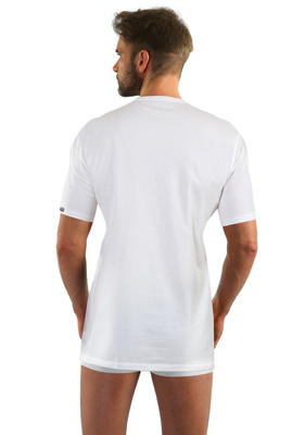 Biała koszulka męska klasyczny T-shirt 95% bawełna Cobra Sesto Senso – komfort i styl