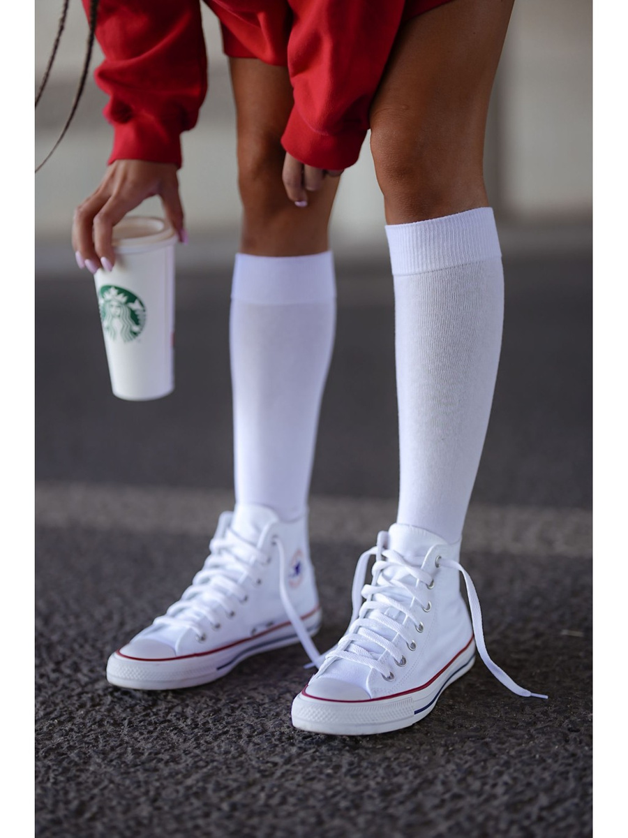 Podkolanówki damskie gładkie 248