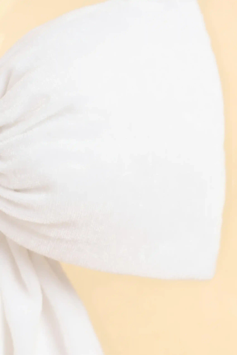 Kokarda Welwetowa Biała