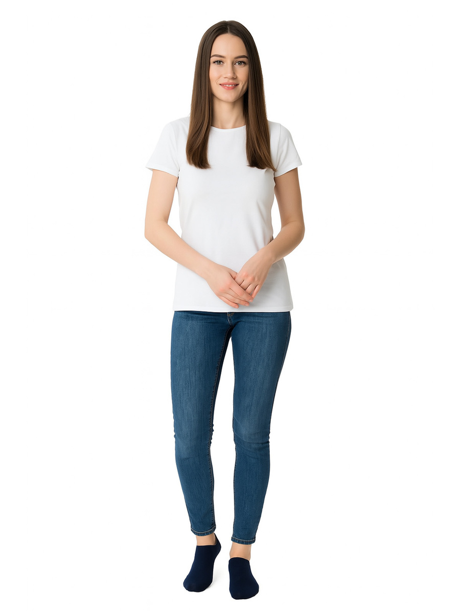 Skarpetki stopki damskie z wełny merino 3-pack