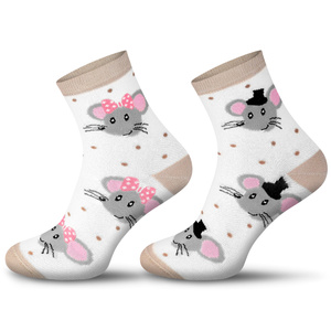 Skarpetki damskie nie do pary Myszki