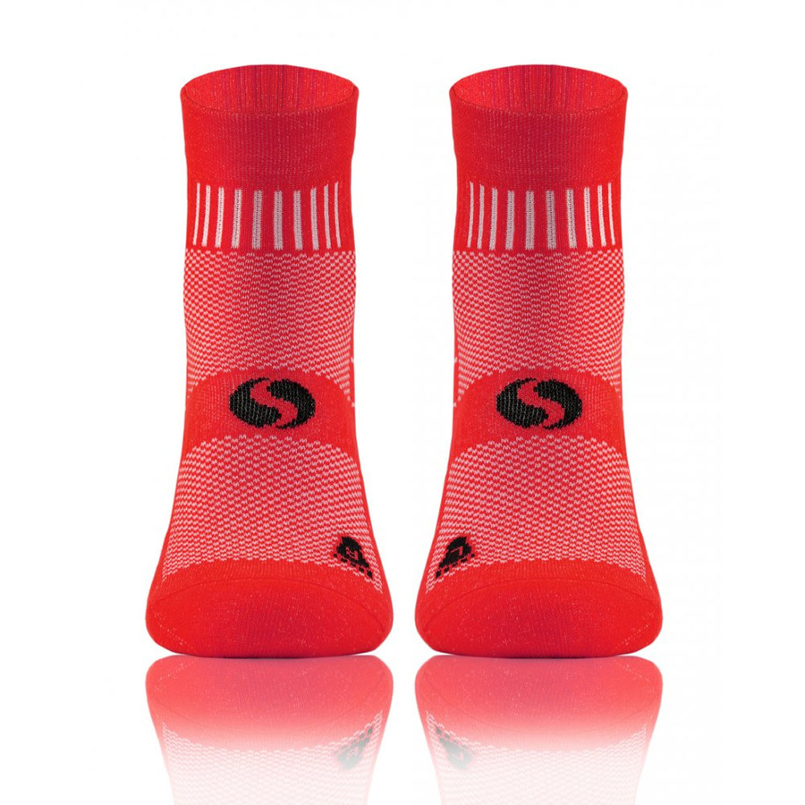 Szare oddychające skarpety męskie 88% bawełna AMZ Multicolor Sesto Senso – komfort dla biegaczy