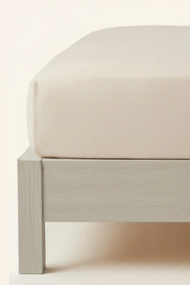 Prześcieradło Flanelowe Jasny Beż Z Gumką