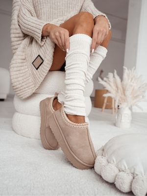 Getry ocieplacze damskie w prążek 1528