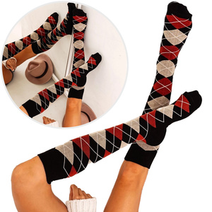 Podkolanówki damskie w romby 248