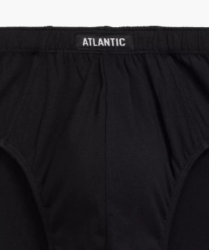 Czarne komfortowe slipy męskie 5-pack z bawełny Atlantic – maksymalny komfort użytkowania