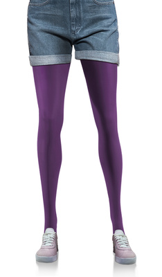 2x Kolorowe rajstopy kryjące z microfibry Hiver 40DEN