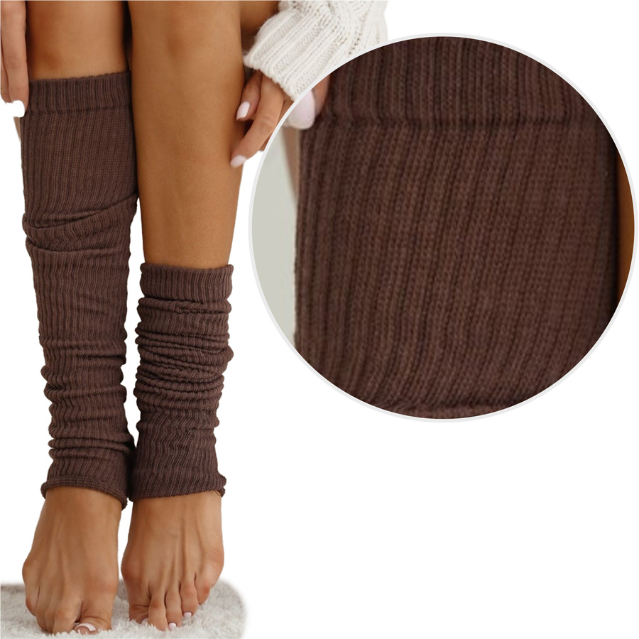 Getry ocieplacze damskie w prążek 1528