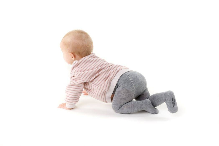 Merino Kids Rajstopki Czarne z Wełny