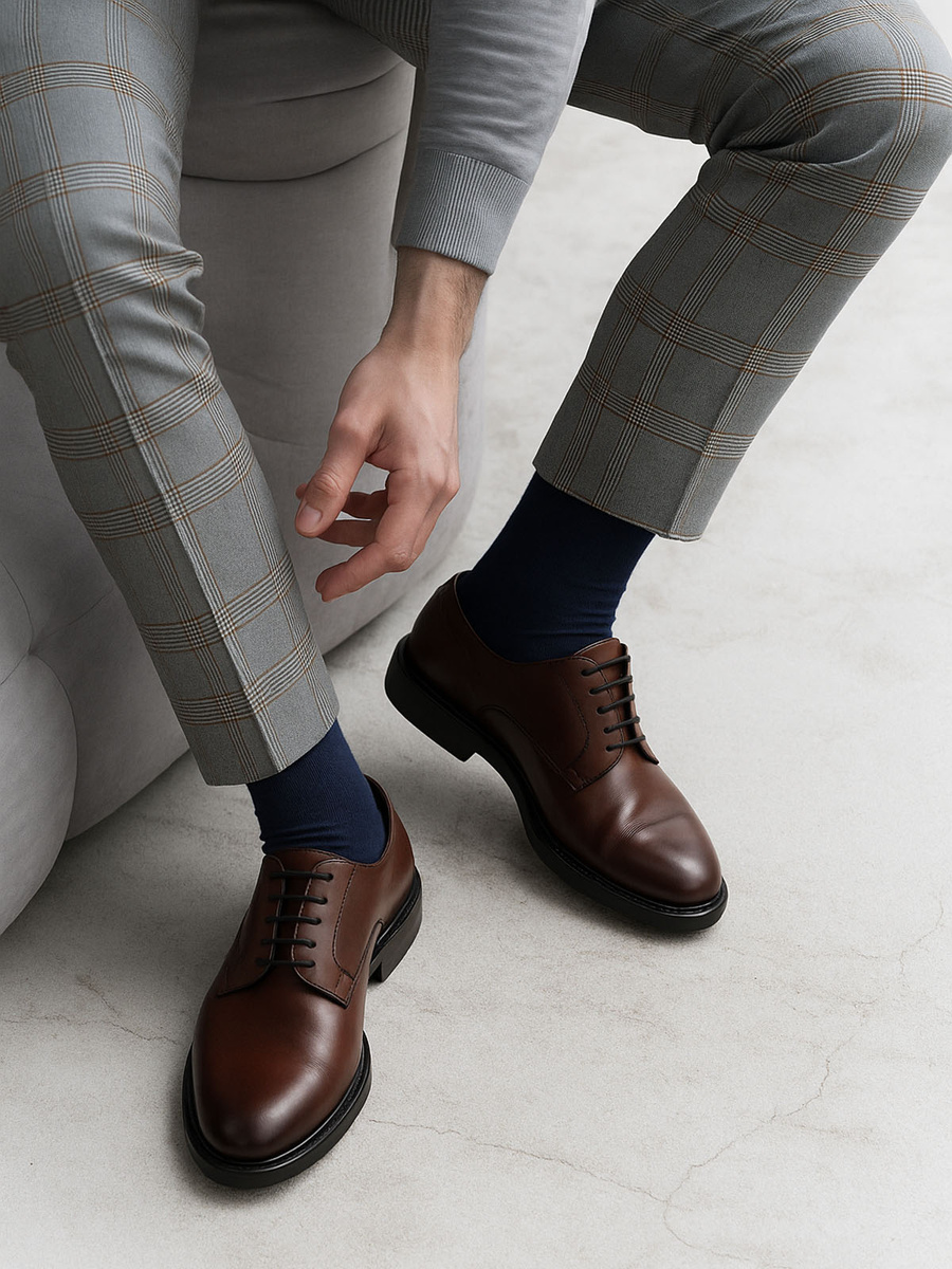 Skarpety męskie garniturowe gładkie Art. 056