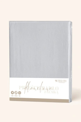 Prześcieradło Flannel Szare Z Gumką