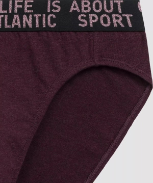 Sportowe slipy męskie 3-pak z elastyczną gumą Atlantic – komfort na co dzień