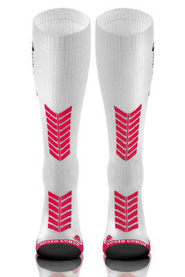 2x Sportowe KOMPRESYJNE długie skarpety do biegania