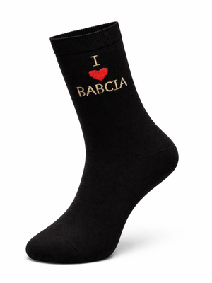 Skarpetki damskie babcia czarne