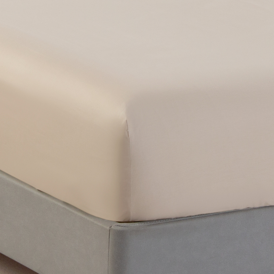 PRZEŚCIERADŁO SATYNA BEŻ