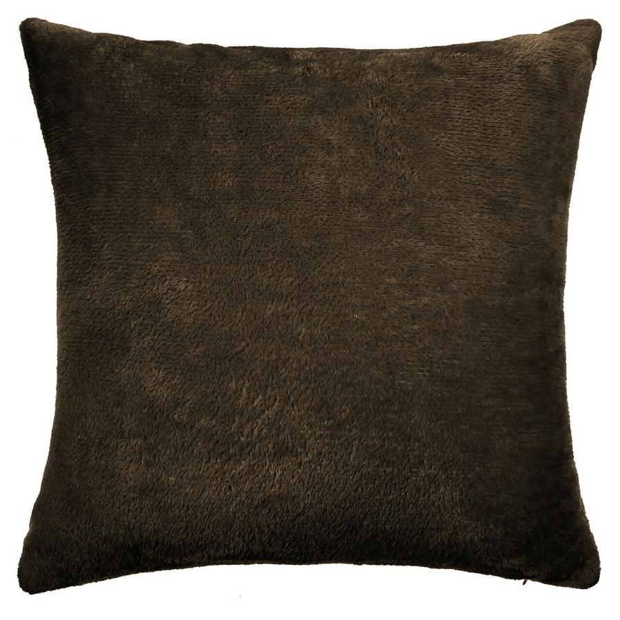 Brązowa miękka poszewka dekoracyjna 40x40 cm Solo Spod Igły i Nitki – przytulna aranżacja