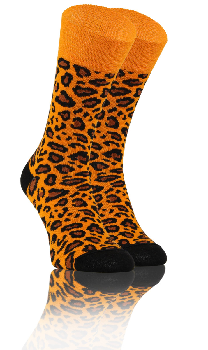 Długie Skarpetki Kolorowe Bawełniane Unisex 90% Bawełna z Zabawnym Wzorem Sesto Senso