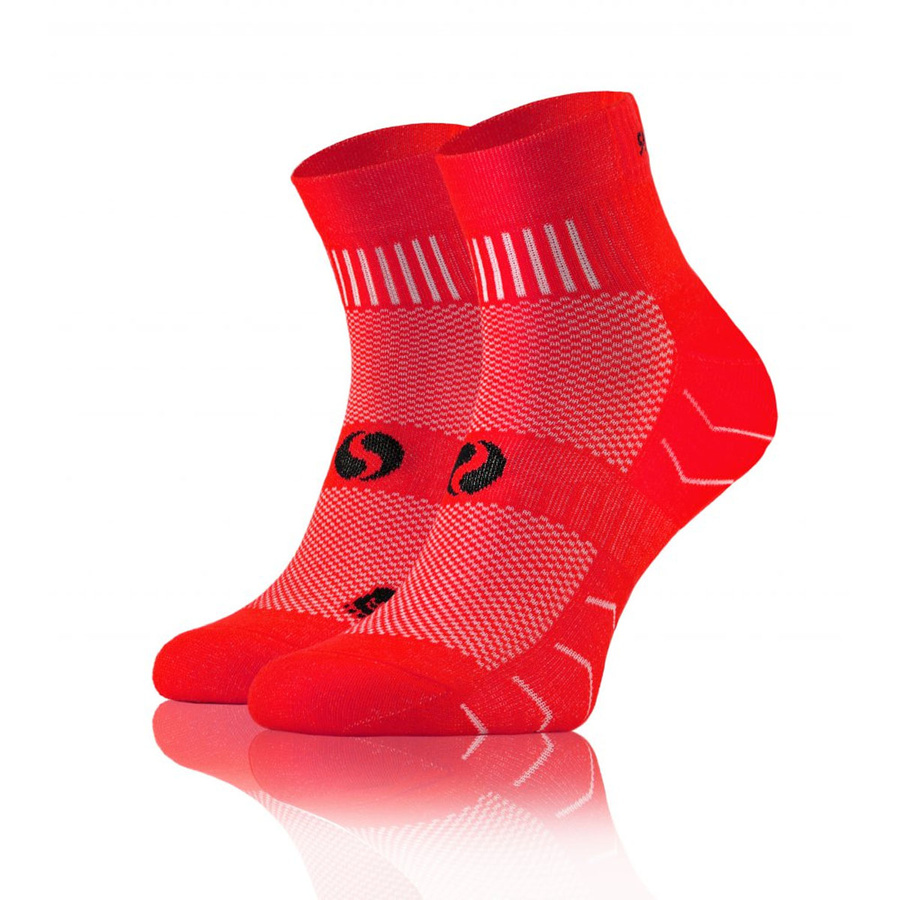 Szare oddychające skarpety męskie 88% bawełna AMZ Multicolor Sesto Senso – komfort dla biegaczy