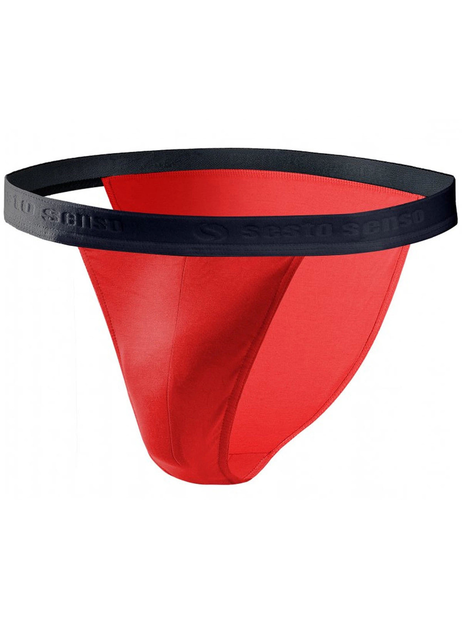 Czerwone sportowe slipy męskie 95% bawełna Puma Tanga Sesto Senso – komfort i styl.