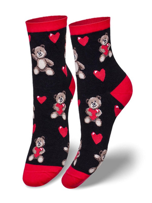 Zestaw Walentynkowy Damski 2-pak 1207.001, Kolor Ecru, Rozmiar 37-41