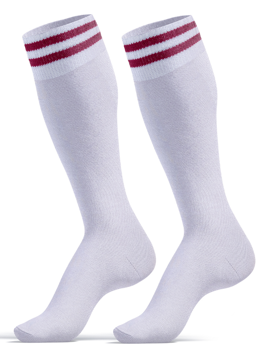 Podkolanówki Damskie ze Ściągaczem w Paski 