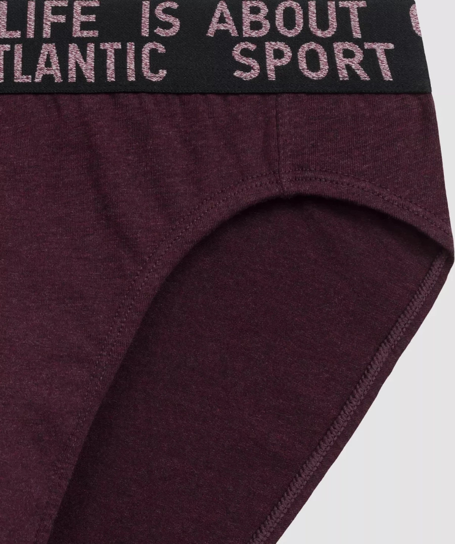 Sportowe slipy męskie 3-pak z elastyczną gumą Atlantic – komfort na co dzień