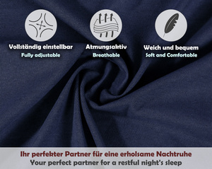 Granatowe elastyczne prześcieradło z gumką 80% bawełna Jersey Sesto Senso – komfort snu