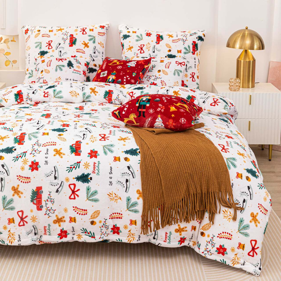 Biała miękka pościel 210g/m2 Cozy Spod Igły i Nitki – komfortowy sen