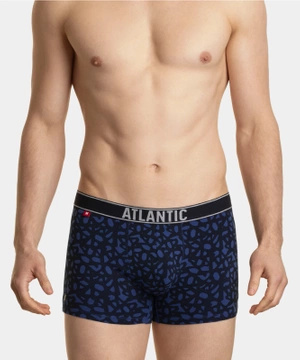 Granatowe bokserki męskie obcisłe 95% bawełna Atlantic – komfort na co dzień