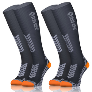 2x Sportowe KOMPRESYJNE długie skarpety do biegania