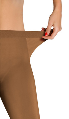 Beżowe kryjące rajstopy damskie microfibra 40 DEN Hiver Sesto Senso – komfort i elegancja