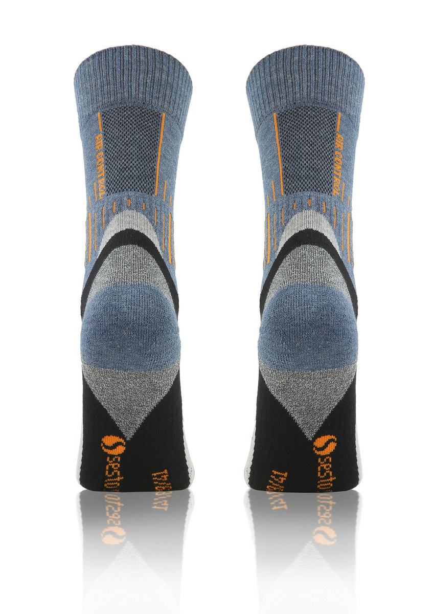 Kolorowe wzmocnione skarpety trekkingowe Trekking Basic Sesto Senso – komfort i ochrona