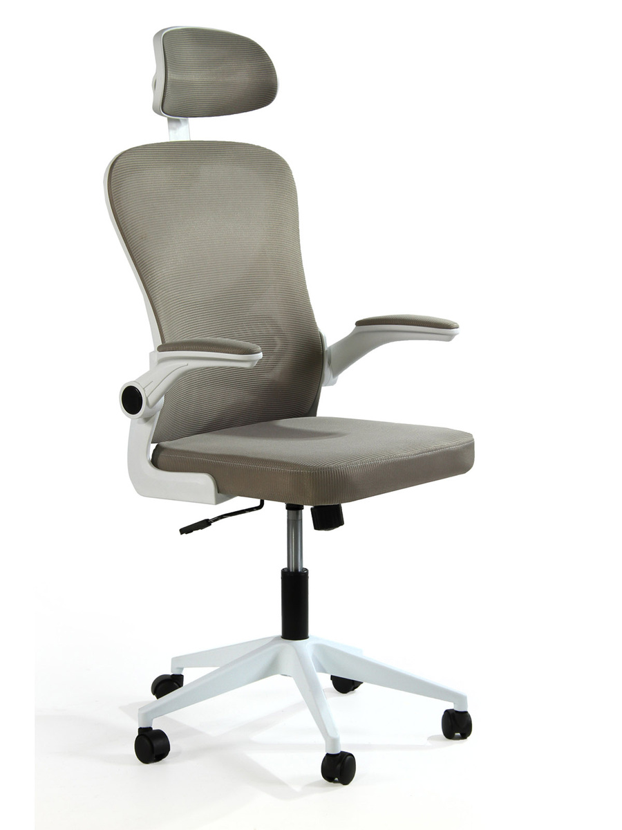 Fotel biurowy V1 jasny szary