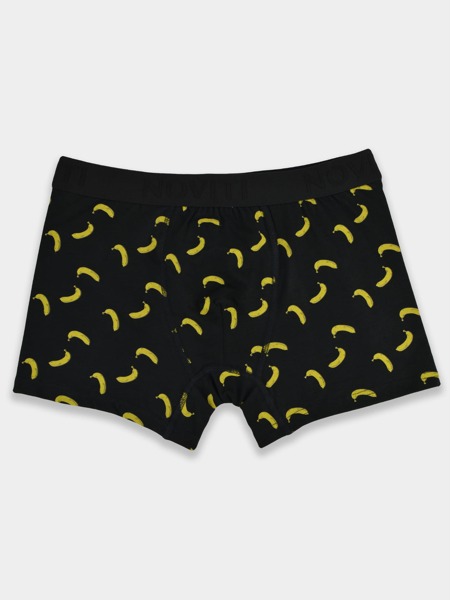 Bokserki męskie banany czarne